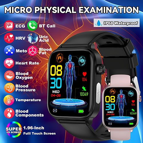 LIGE 2025 New ECG+PPG AI Healthy Diagnose Smart Watch Men Women Blood Lipid Uric Acid Female Menstrual Health Tracker Smartwatch