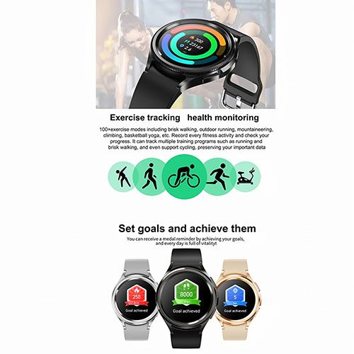 2025 New For Samsung Galaxy Watch 6 Smartwatch AMOLED Always On Display Bluetooth Call GPS NFC Smart Watch Men Android IOS