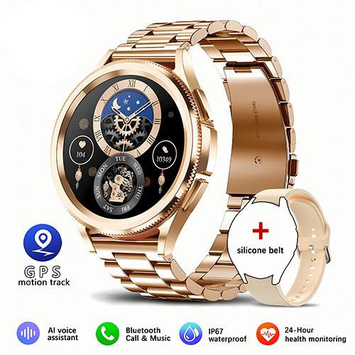 2025 New For Samsung Galaxy Watch 6 Smartwatch AMOLED Always On Display Bluetooth Call GPS NFC Smart Watch Men Android IOS