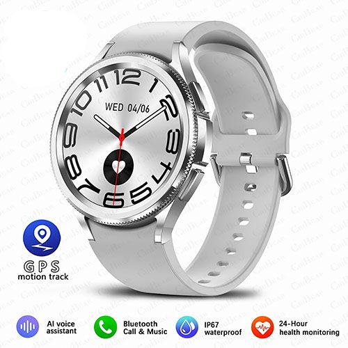2025 New For Samsung Galaxy Watch 6 Smartwatch AMOLED Always On Display Bluetooth Call GPS NFC Smart Watch Men Android IOS