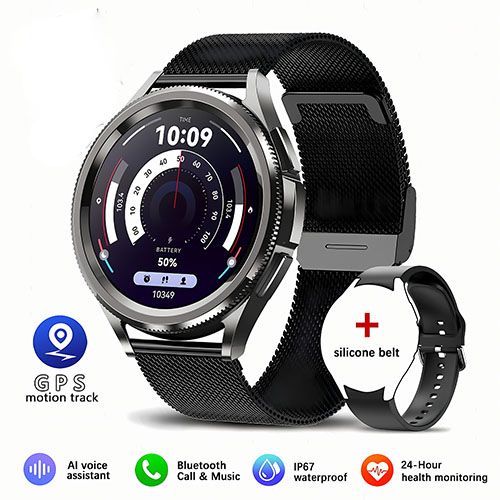 2025 New For Samsung Galaxy Watch 6 Smartwatch AMOLED Always On Display Bluetooth Call GPS NFC Smart Watch Men Android IOS