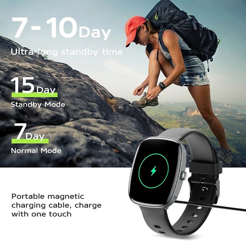 T99Max Smart Watch Full Touch Screen Heart Rate/Blood Pressure/Blood Oxyge Monitor Smart Bracelet Wristband IP68 Waterproof Smartwatch Bluetooth Talk Sports Fitness Watch With Multiple Sports Modes