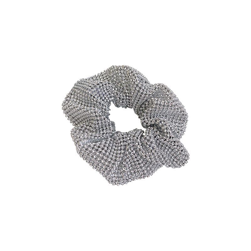 Sparkling Rhinestone Hair Rope Large Intestine Elastic Scrunchies Headband For Ponytail Female Hair Ring Hair Accessories