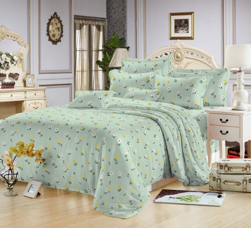 5*6 Cotton Duvet Cover Set ( 1 Duvet Cover, 2 Pillow cases and 1 Bedsheet )