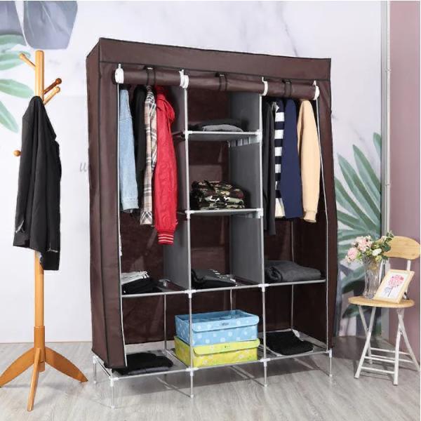 3 column Foldable Metallic wardrobe Heavy Duty