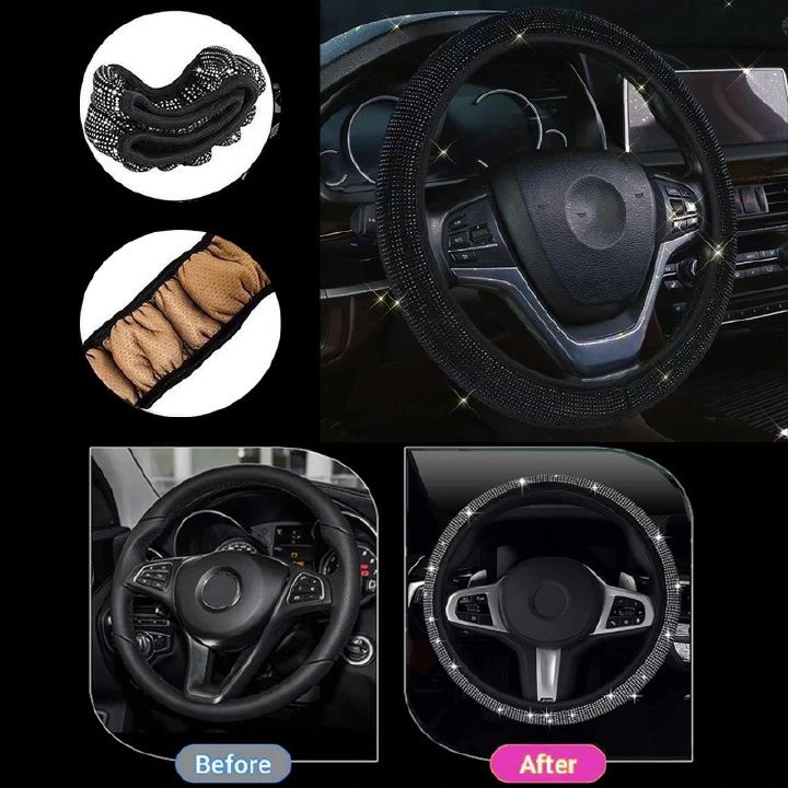 Fancy Super Stretching Sparkling Steering Wheel Cover