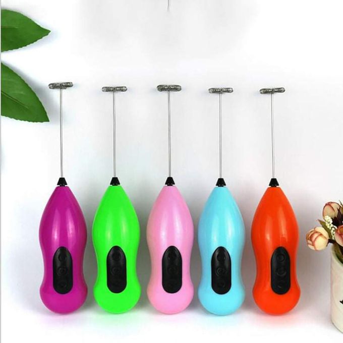 Electric Milk Coffee Frother Cappuccino Latte Whisk Handheld Battery Powered.