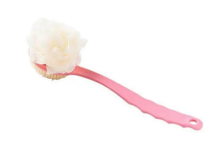 2 Sided Bath Brush Bath Ball With Long-handled Multifunctional Shower Brush Back Body Rubbing Exfoliating Brush