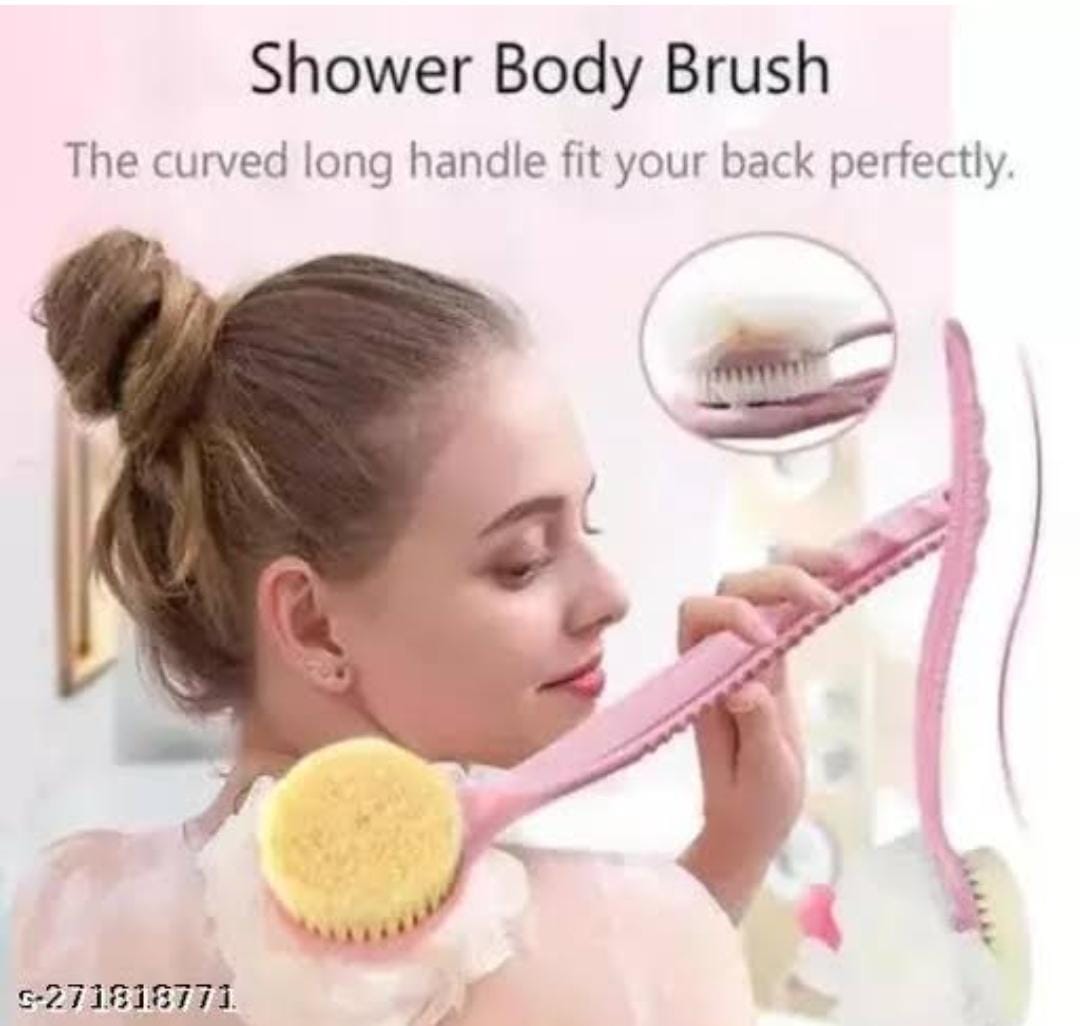 2 Sided Bath Brush Bath Ball With Long-handled Multifunctional Shower Brush Back Body Rubbing Exfoliating Brush