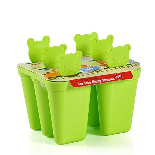 1 pc 6 Cell Frozen Ice Cream Stick Mold Food-Grade Plastic Popsicle Maker Lolly Mould Tray Pan Kitchen DIY Ice Mold