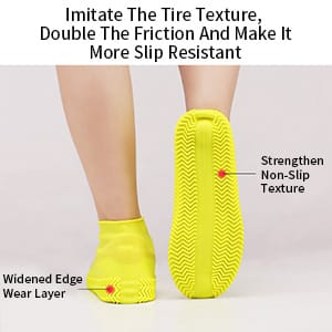 Stretching antislip Waterproof silicone shoe cover