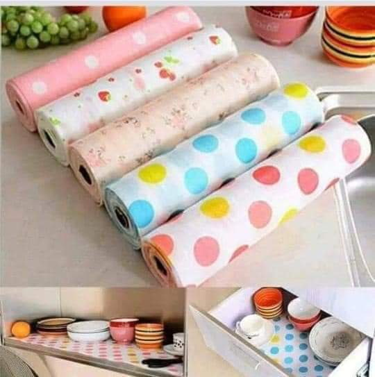 Cabinet Cupboard Drawer Liner Shelf Contact Paper Kitchen Table Mat