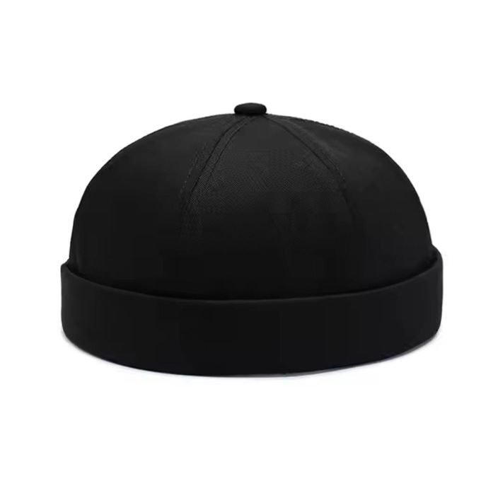 Retro Brimless Hats For Men Womens Skullcap Mens Vintage Docker Beanie Cap Washed Cotton Rolled Cuff Harbour Hat