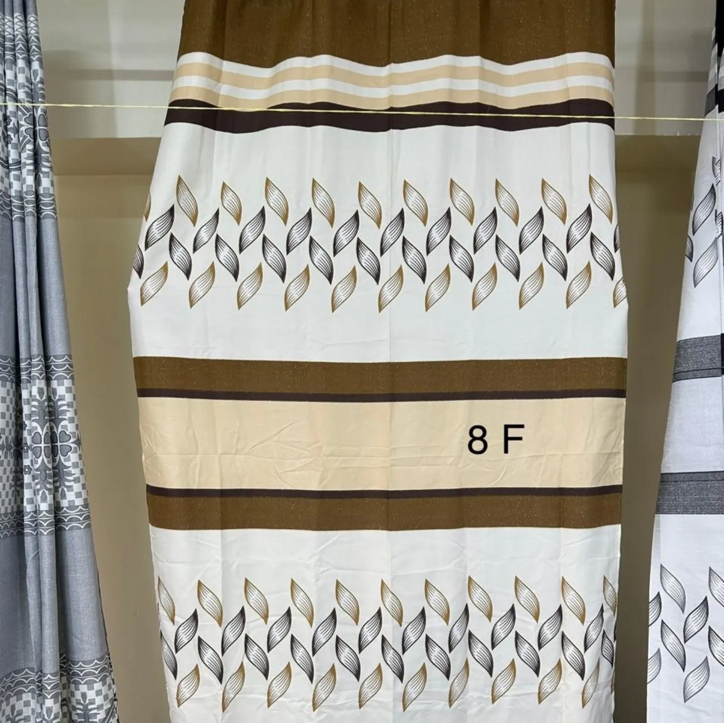 Heavy Printed Curtains 2Pcs (1.5m width each by 2.5m height)