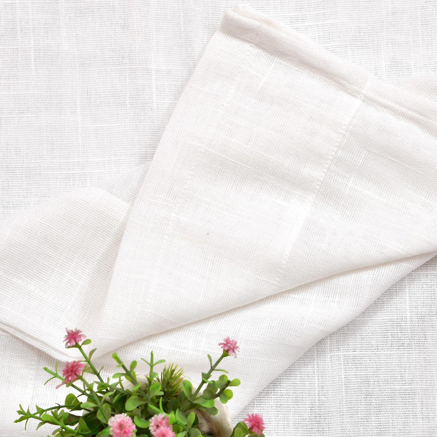 3M Solid white sheer  plain curtain for Living room & bedroom - Light filtering for Curtains and Window Curtain