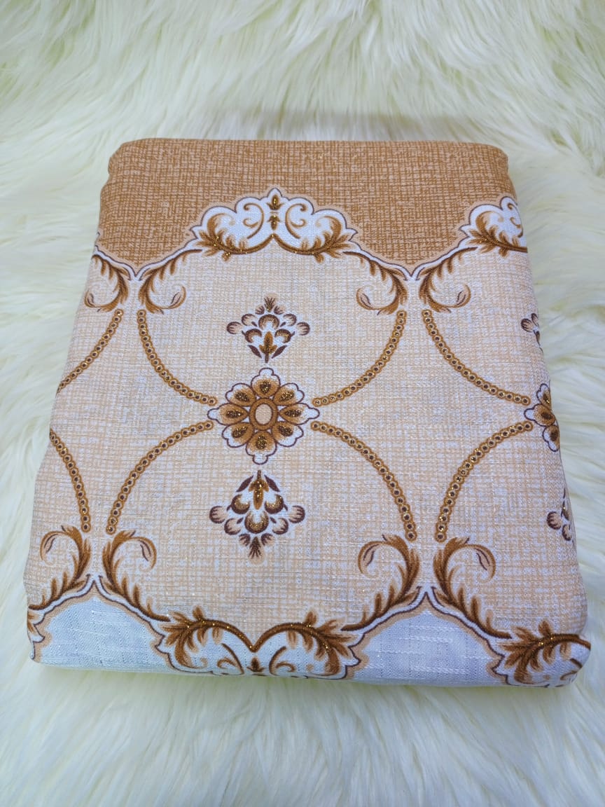 3-Piece Pattern Curtain Set With rings ( 1.5M+1.5M + Pattern Sheer )