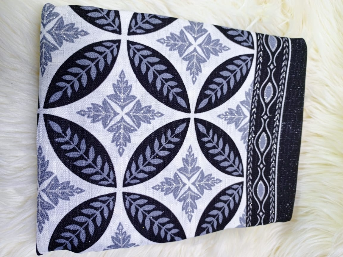Heavy Printed Curtains 2Pcs (1.5m width each by 2.5m height)