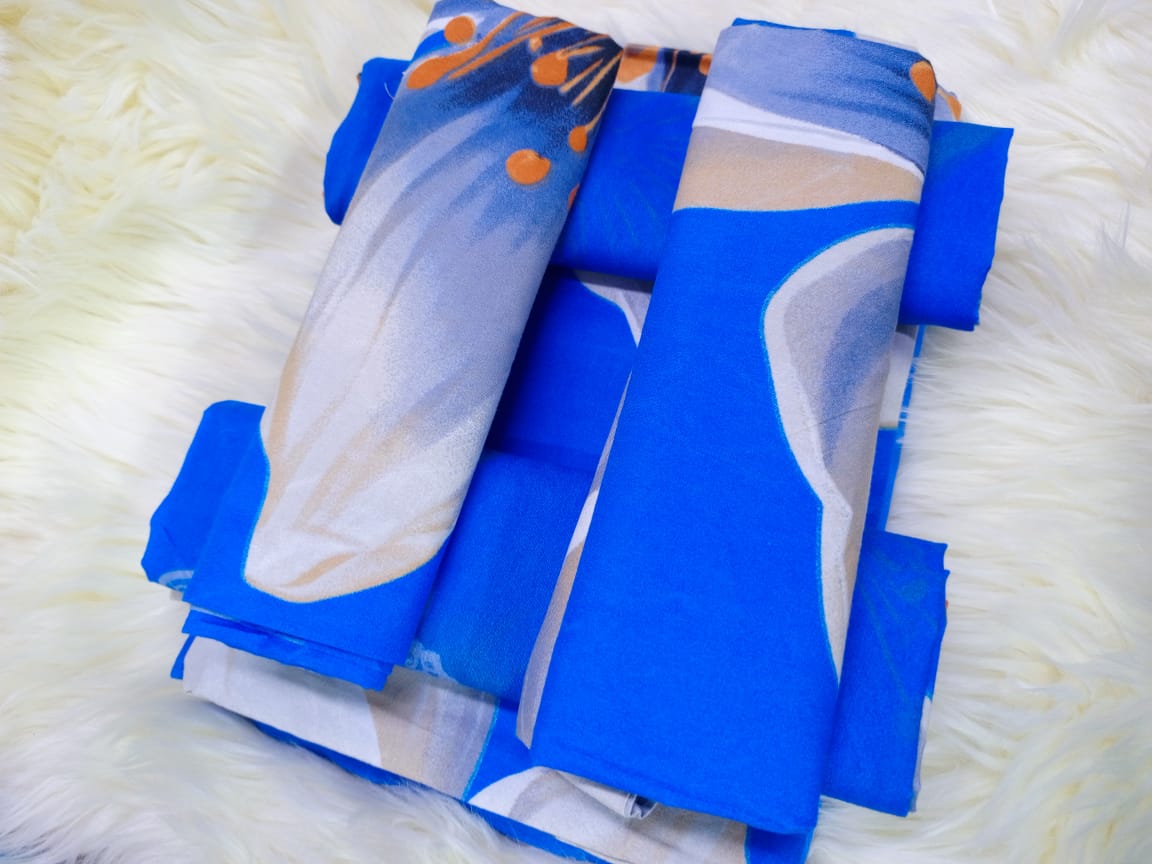 6pc set  bedsheets 6*7 (2 Bed sheets, 4 pillow cases)