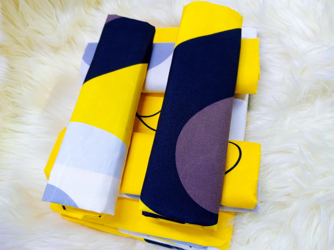 6pc set  bedsheets 6*7 (2 Bed sheets, 4 pillow cases)