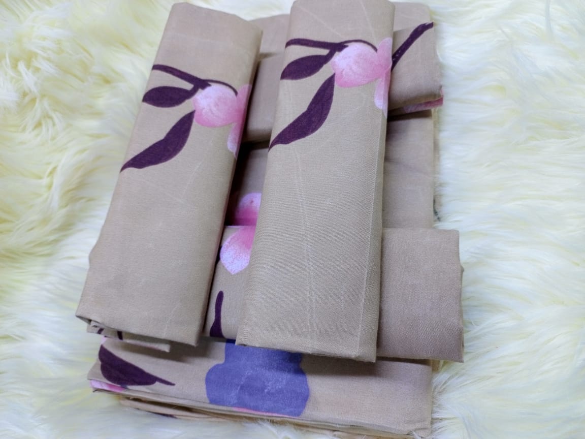 6pc set  bedsheets 6*7 (2 Bed sheets, 4 pillow cases)