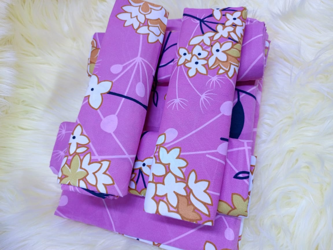 6pc set  bedsheets 6*7 (2 Bed sheets, 4 pillow cases)