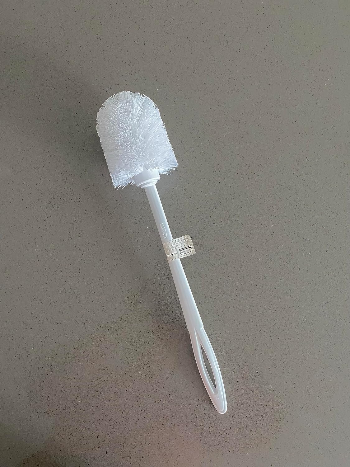 Toilet Brush With Base - Creative Toilet Brush Thick Plastic Long Handle Bathroom Cleaning Brush with Holder Base for Home Hotel Bathroom