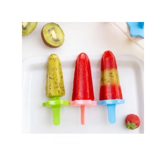 Re-usable 6 Slots Set Ice cream Mold Popsicle Maker