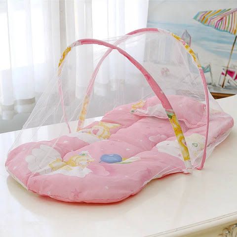Baby Crib Net Tent, Zipper Closure Folding Portable Breathable Baby Bed Net Cover for Infant