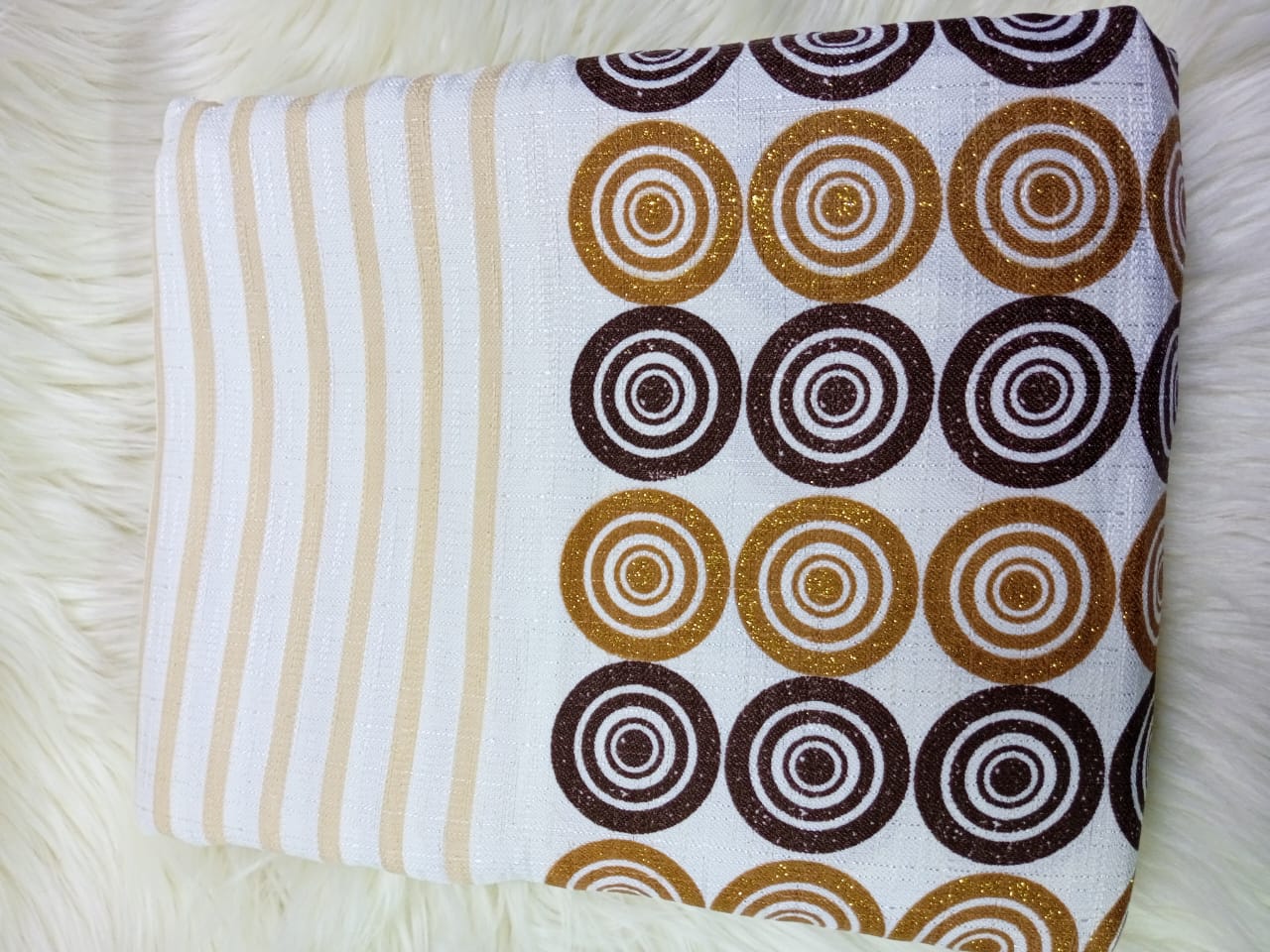 3PCs Heavy Pattern Curtains (1.5m +1.5m + 3m Sheer) Height 2.5m