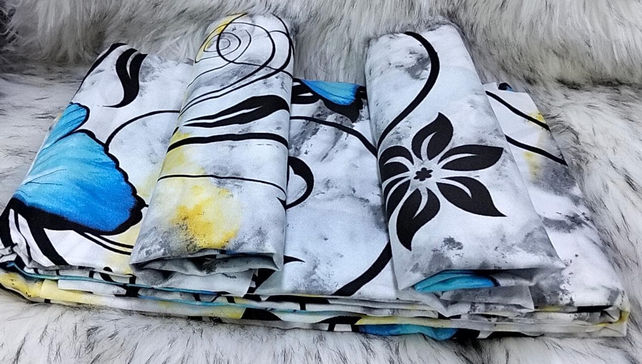 5 by 6 Super Unique Bedsheets set Of 4Pcs (2 Bedsheets & 2 Pillowcases)