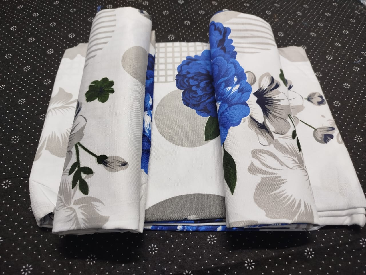 5 by 6 Super Unique Bedsheets set Of 4Pcs (2 Bedsheets & 2 Pillowcases)