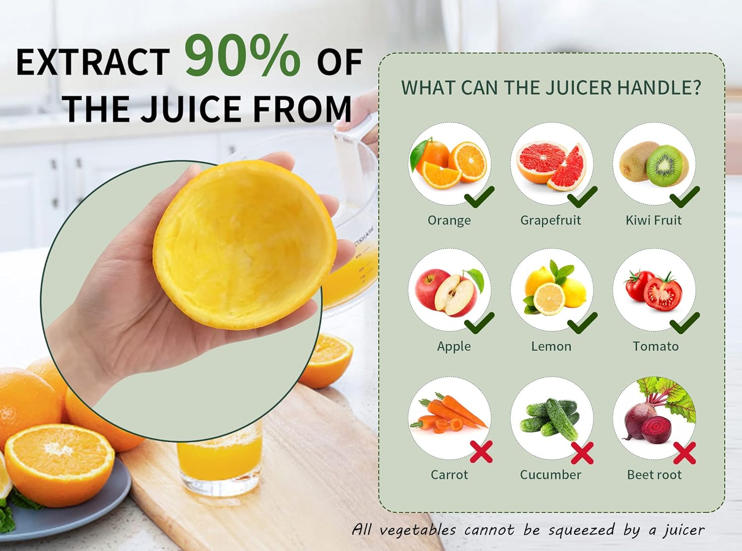 Portable Automatic Household Electric Juicer, Electric Citrus Juicer, USB Rechargeable Cordless Juicer, Blender for Home and Travel Kitchen