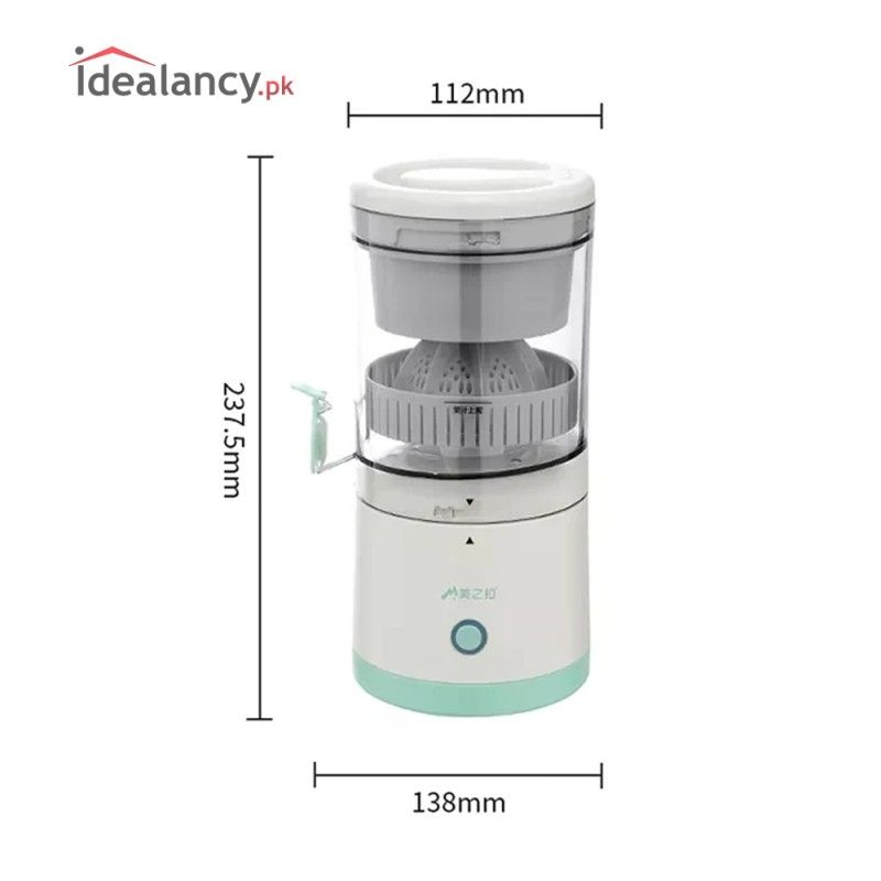 Portable Automatic Household Electric Juicer, Electric Citrus Juicer, USB Rechargeable Cordless Juicer, Blender for Home and Travel Kitchen