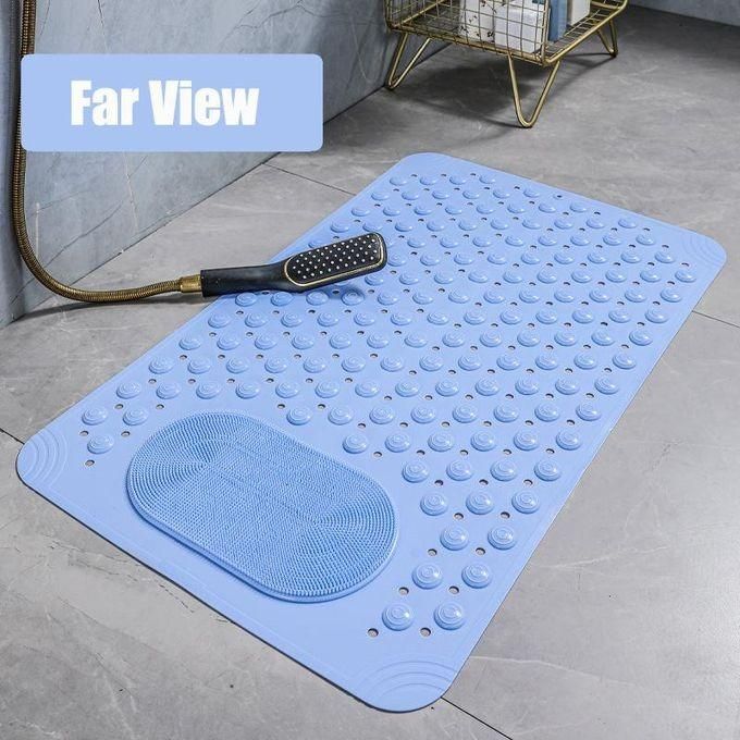 Anti-Slip Bathmats Bathroom/Shower Mat with Foot Scrubber Brush