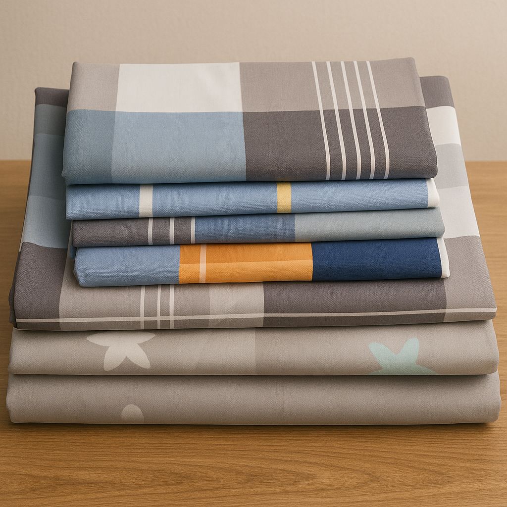 6pc set bedsheets 6×6 (2 Bed sheets, 4 pillow cases)