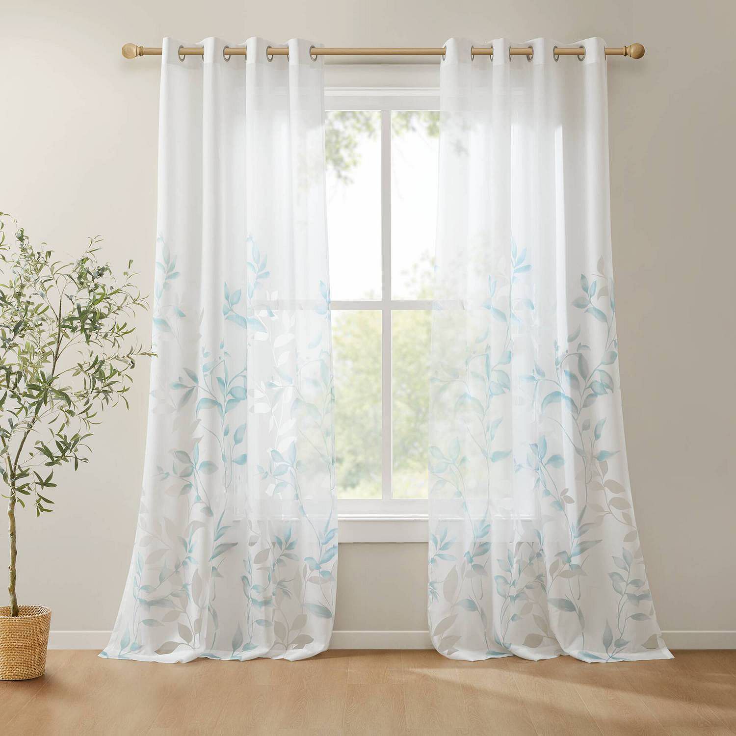 3M Solid white sheer  plain curtain for Living room & bedroom - Light filtering for Curtains and Window Curtain