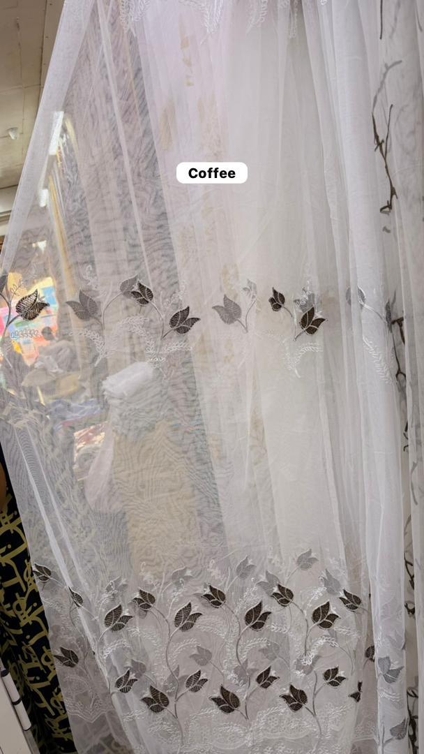 3M Solid white sheer  plain curtain for Living room & bedroom - Light filtering for Curtains and Window Curtain