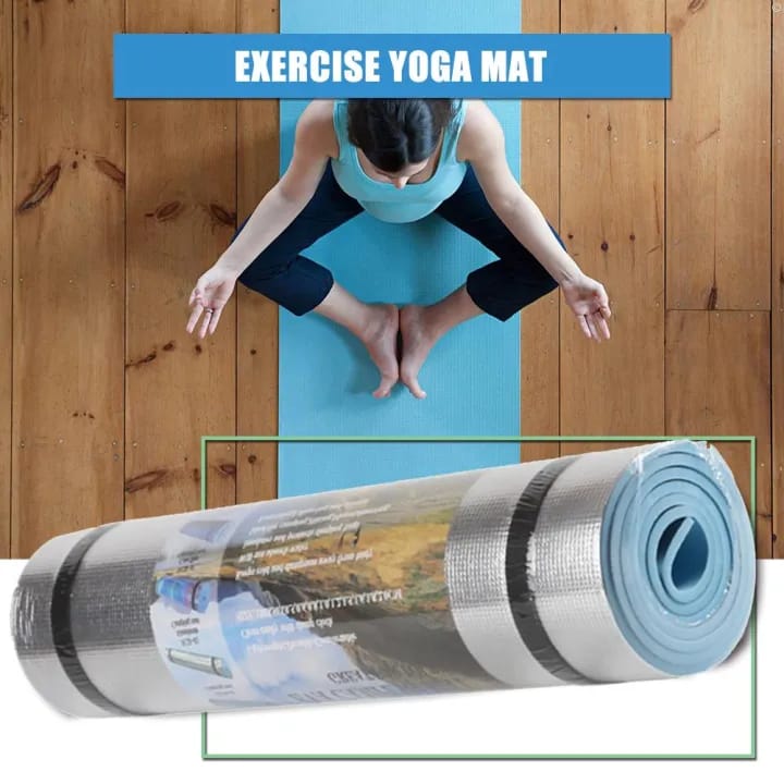 EVA Yoga Exercise Mat Moisture-proof Non-Slip Outdoor Camping Picnic Mat -  Camping Mat,  Silver Insulated