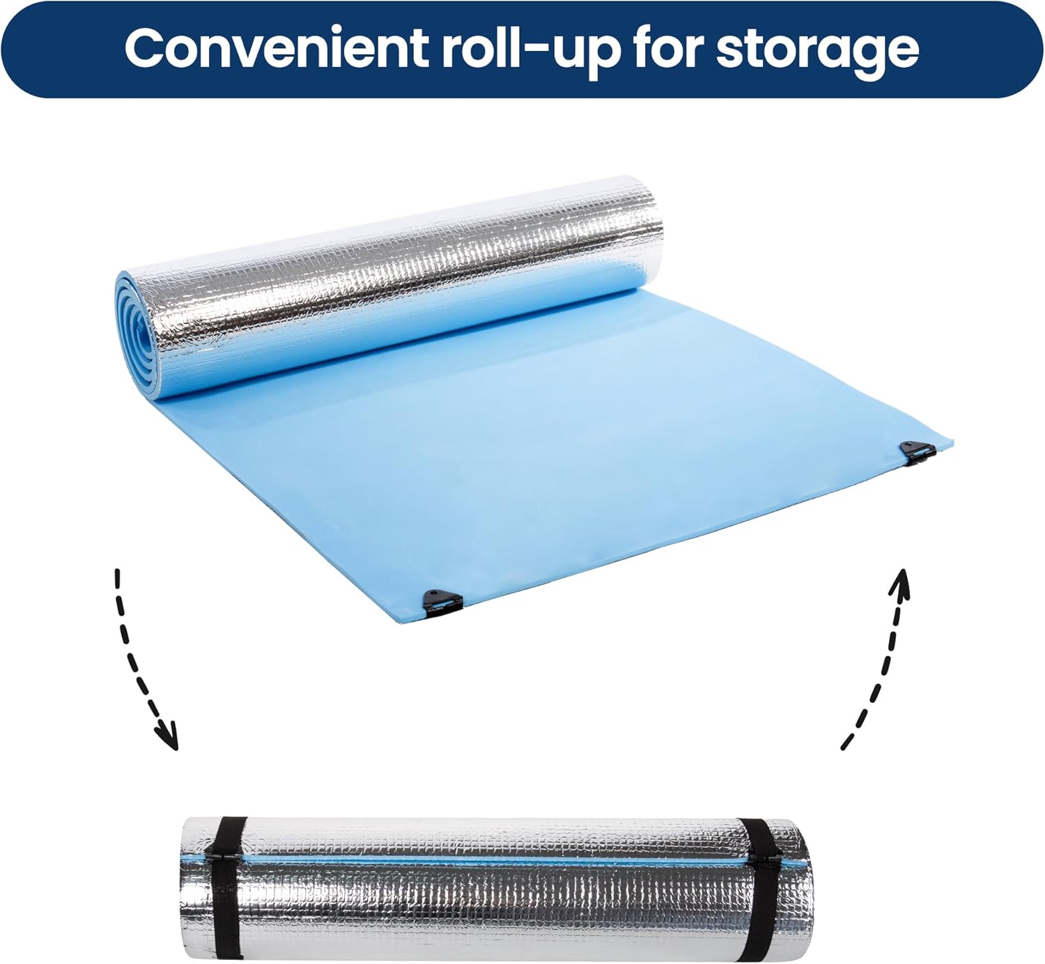 EVA Yoga Exercise Mat Moisture-proof Non-Slip Outdoor Camping Picnic Mat -  Camping Mat,  Silver Insulated