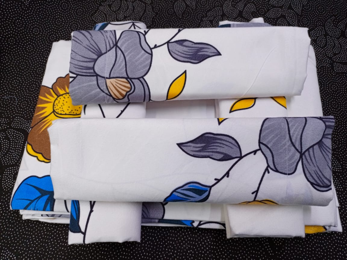 6pc set  bedsheets 6*7 (2 Bed sheets, 4 pillow cases)