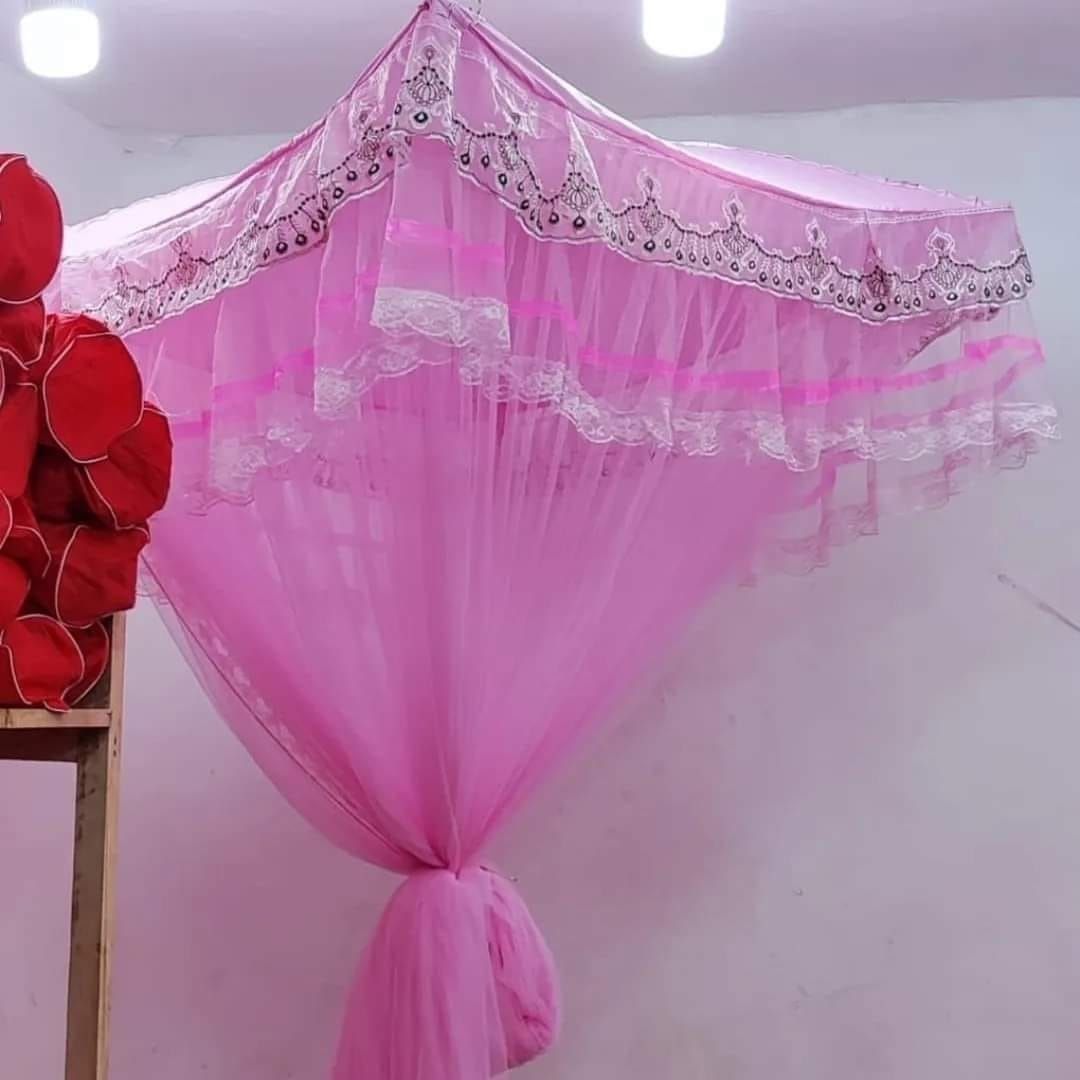 Top Square Double Decker Mosquito Nets Bedding Sets & Accessories-Free Size