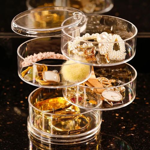 CLEARANCE OFFER 4 Layer Rotating Jewellery/Accessories Organizer Box