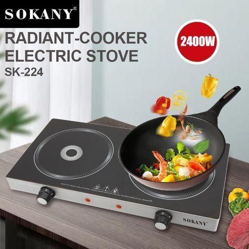 CLERAANCE OFFER Sokany Double Auto Ignition Electrical Induction Cooker