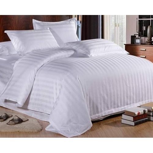 CLEARANCE OFFER 6PCS 7*8 White Cotton Four Piece Stripped Duvet -cover Sets