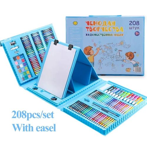 CLEARANCE OFFER 208 Pcs Kids Art Drawing, Painting And Colouring Set