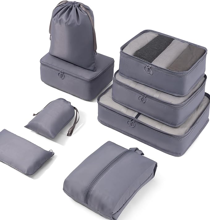 Packing Cubes Travel Organizer 8 Set