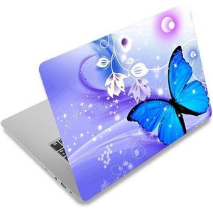 BLUE BUTTERFLY LAPTOP SKIN/COVER/STICKER, For Laptop Size 11" 13.3" 14" 15" 15.4" 15.6 Universal Vinyl Skin Sticker Cover.