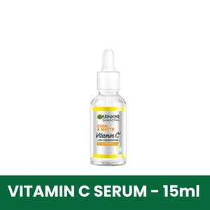 Garnier Even & Bright Vitamin C Brightening Booster Face Serum - Corrects Dark Spots with 3.5% Niacinamide + Vitamin C & Salicylic Acid, 15ml
