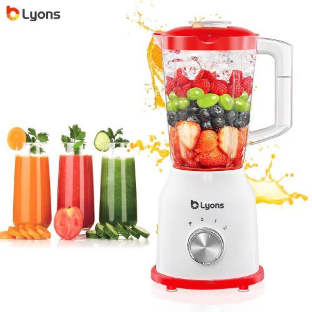 Lyons YT-121 Multi-function Blender 2 In 1 With Grinder Machines 1.6L Red