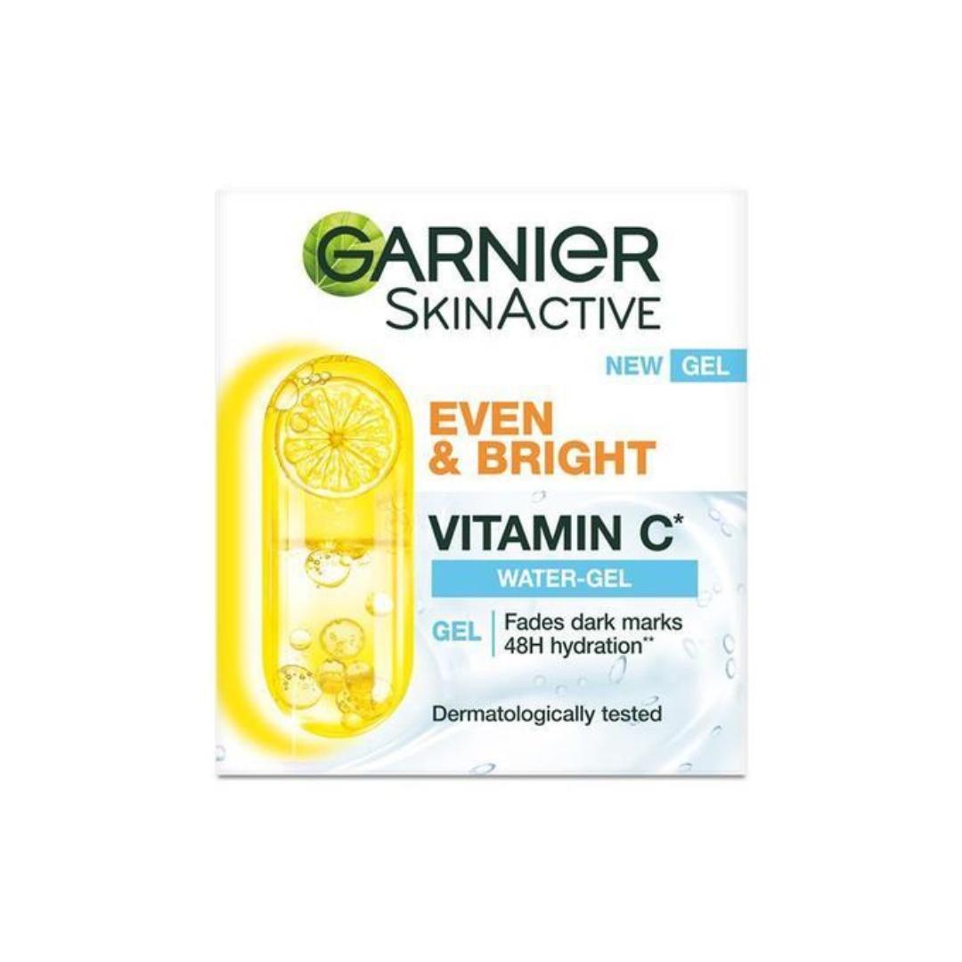 Garnier Skin Active Even & Bright Water Gel Moisturizer with Brightening Vitamin C and 48-Hour Hydration - 50ml